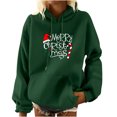 thumbnail image 1 of Sudadera Con Capucha de Navidad Para Mujer Estampado de Manga Larga Bolsillo Casual Jersey Camisa Blusa Odeerbi ODB198098, 1 of 5