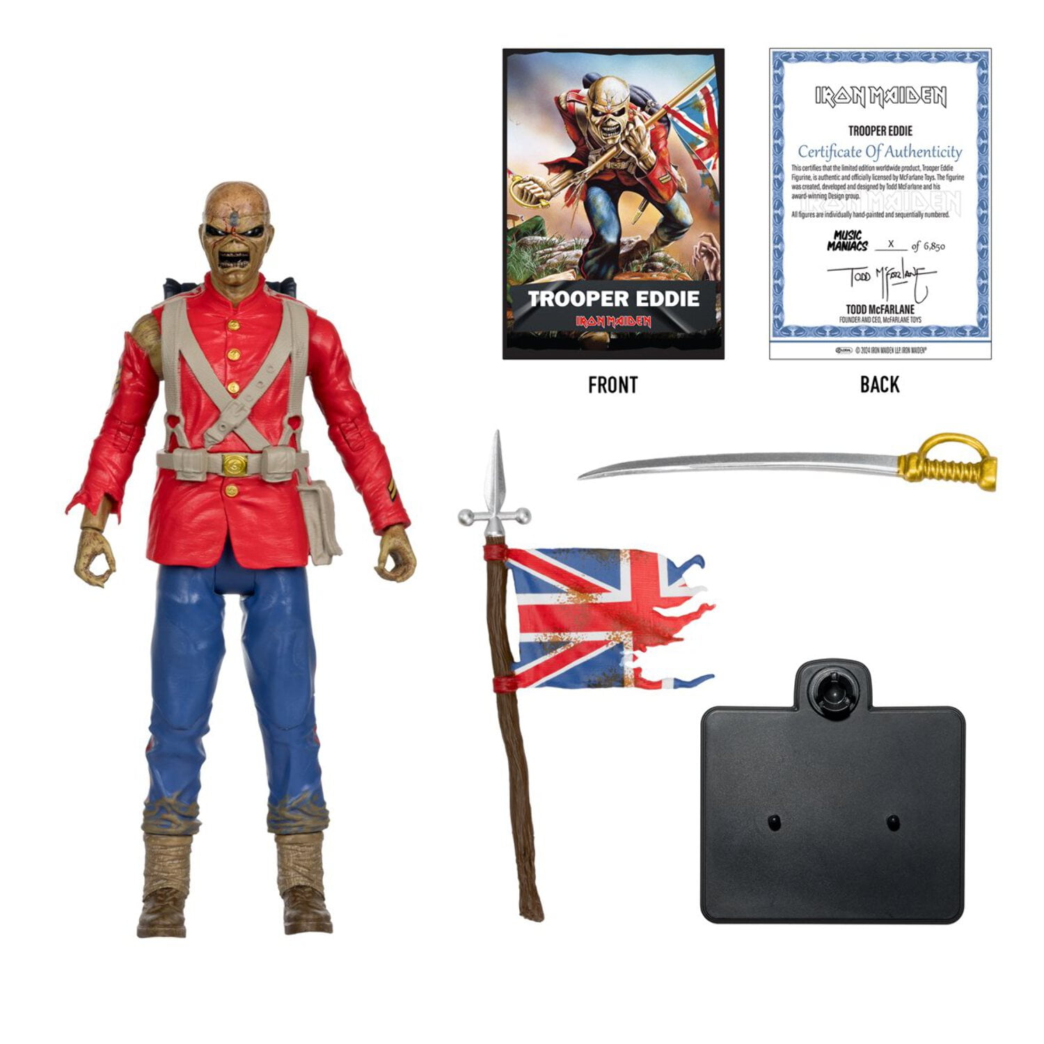 Music Maniacs W2 Iron Maiden Trooper Eddie 6-Inch Figure