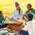 thumbnail image 6 of Fish Canvas Waterproof Picnic Mat | Outdoor Beach Blanket for Camping & Travel - Large Foldable Picnic Mat with Tote Bag for Outdoor Events, 6 of 6