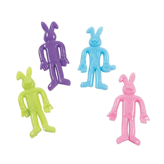 Easter Stretchy Bunnies - Party Favors - 72 Pieces