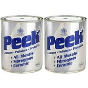 Peek Multi-Purpose Metal Polish Paste - 1000 ml (2 Pack) - All Metal Cleaner
