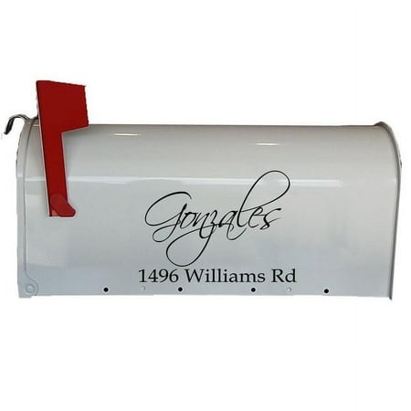 VWAQ Personalized Mailbox Street Address Decal Set