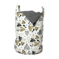 thumbnail image 1 of Love Laundry Bag, Illustration of Hand Drawn Scribbled Various Hearts, Hamper Basket with Handles Drawstring Closure for Laundromats, 13" x 19", Multicolor, by Ambesonne, 1 of 4