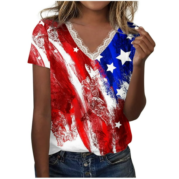 4th of july plus size tank tops