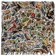 thumbnail image 1 of Calcomanías de vinilo realistas con diseño de dinosaurios, 50 unidades, impermeables, 1 of 2