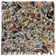thumbnail image 1 of Calcomanía impermeable con forma de dinosaurio con diseño de grafiti, 100 unidades/lote, 1 of 3