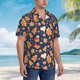thumbnail image 3 of Fotbe Gingerbread Delights Camisa Hawaiana para Hombre Unisex – Camisa Casual de Verano con Botones de Manga Corta de Algodón y Lino,Small, 3 of 7