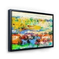 thumbnail image 3 of Designart 'Abstract Multicolored Bright Texture Art I' Modern Framed Canvas Wall Art Print, 3 of 5