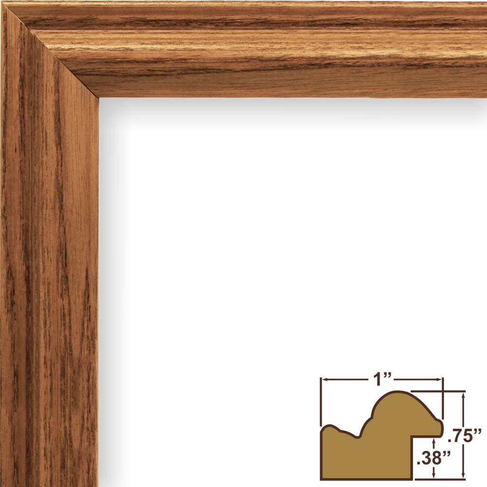 Craig Frames Wiltshire 130, 18x24 inch Picture Frame, Traditional Light Brown Hardwood