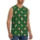 thumbnail image 2 of Fotbe green Christmas Element Men's Camiseta sin Mangas Estampada para Hombres, Playera Casual para Gimnasio, Entrenamiento, Playa-Medium, 2 of 7