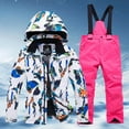 thumbnail image 2 of Jamsmile Kids Lined Ski Jacket Pants Sets Boys And Girls Outdoor Sports Thicken Warm Children Skiing Set, 2 of 7