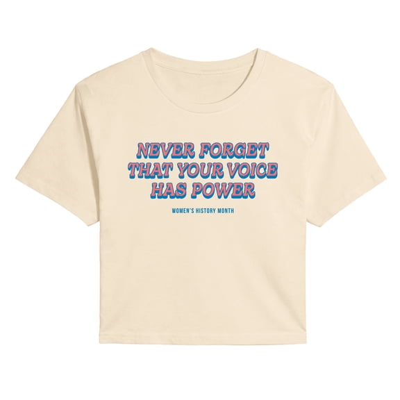 Instant Message - Your Voice Has Power Cropped Graphic T-Shirt