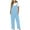 Light Blue, variant on Elainilye Fashion Womens Pants Casual Loose Jumpsuit Baggy Playsuit Overalls Cotton and Linen Jumpsuit Trousers with Pocket,Blue
