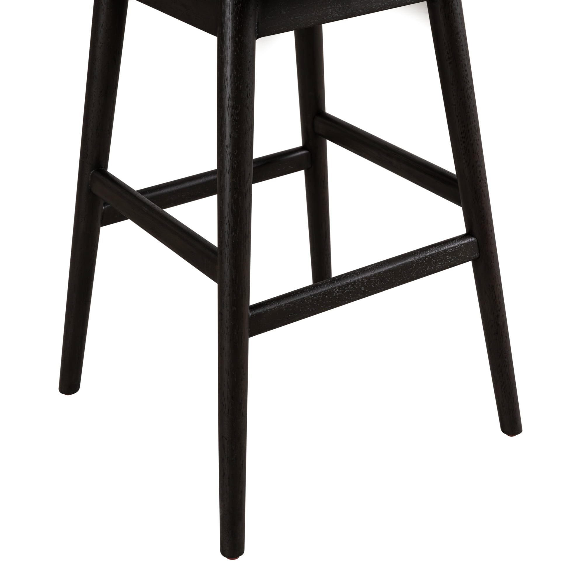 Adrian Gray Solid Wood Upholstered 30" Bar Height Swivel Barstool with Morning Fog Fabric Seat - Set of 2
