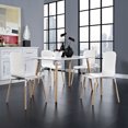 thumbnail image 5 of Modway Stack Dining Chairs Wood Set of 4 in White, 5 of 5
