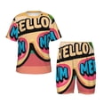thumbnail image 1 of Balery Hello Summer Conjunto de Pijama Infantil de Manga Corta con Estampado – Ropa de Dormir de Algodón Suave-Small, 1 of 6
