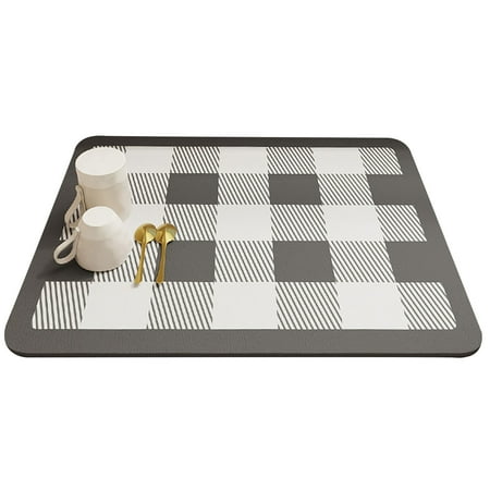 

Table Drain Pad Exquisite Pattern Oil-proof Super Soft Quickly Absorbent Extra-Large Decorative Diatomite Dish Drying Mat Kitchen Dinnerware Place-mat Decor for Dining Room