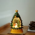 thumbnail image 5 of Christmas Snow Globe, Water Swirling and Glittering Snow Globes, Prelit Christmas Tree Santa and Elk, Battery Operated Lighted Christmas Decorations Indoor Home Decor, 5 of 6