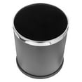 thumbnail image 2 of Metal Waste Paper Bin Basket Waste Rubbish Trash Can Kitchen Garbage Can, 2 of 5