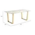 thumbnail image 3 of Atlas Dining Table Stone & Gold, 3 of 9