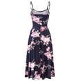 thumbnail image 2 of Leutsin Robe Maxi pour Femmes Aguichant à Imprimé Floral, Dos Nu, à Bretelles, Grande Taille, Sans Manches, Décontractée, Robes Maxi Grande Taille, 2 of 7