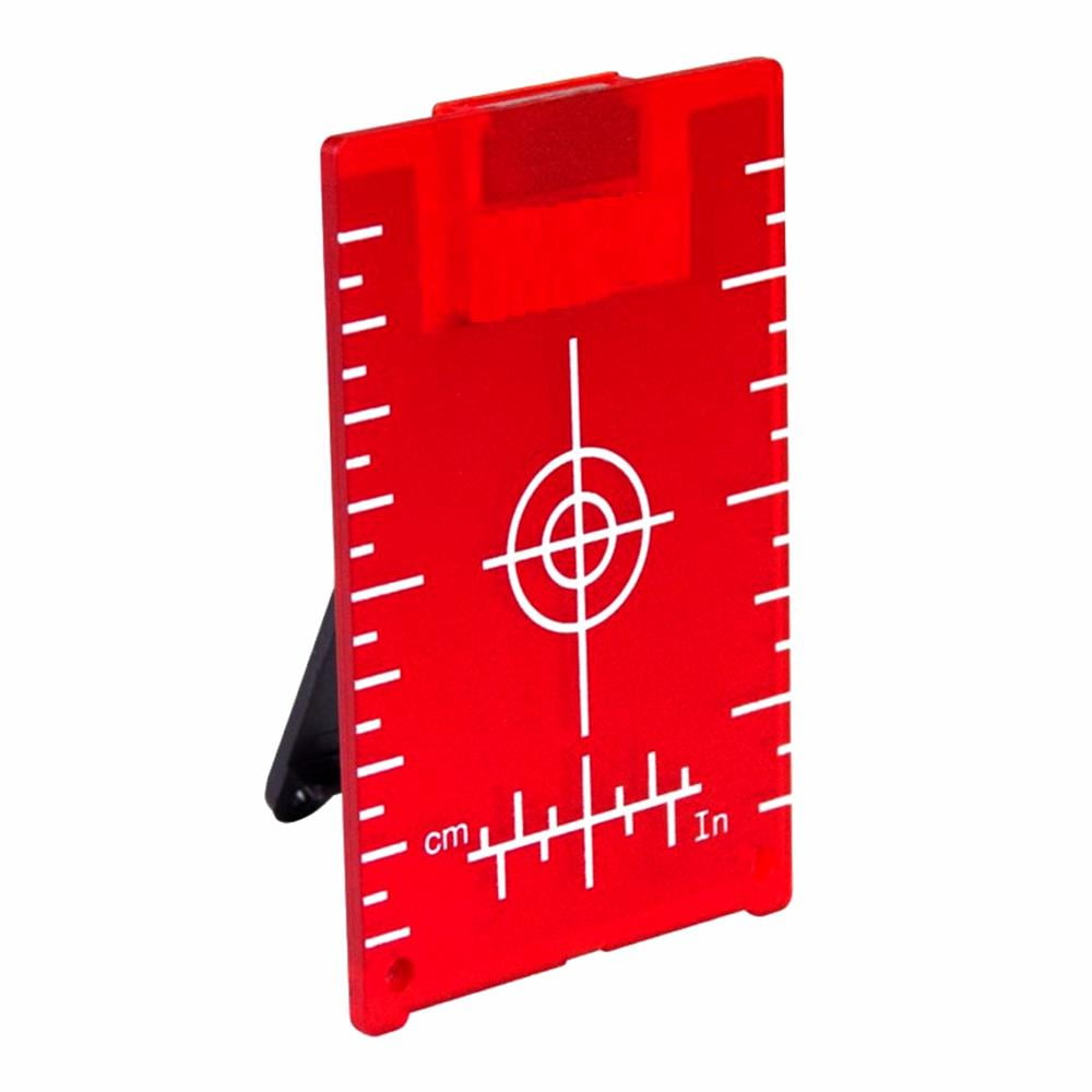 AdirPro 4 in x 3 in Laser Level Target Plate, Red Walmart