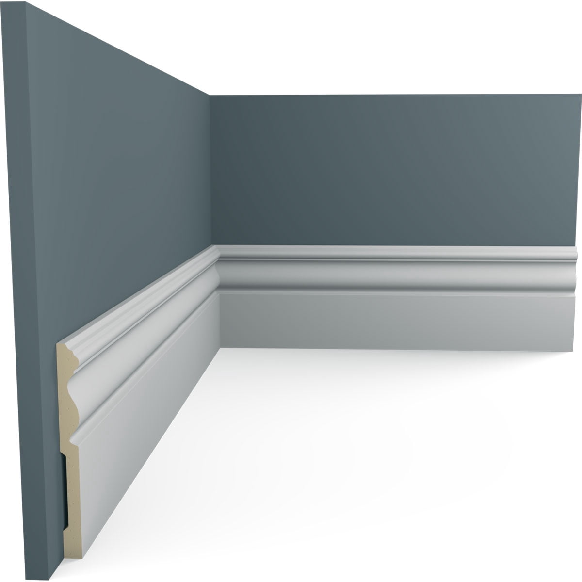 Ekena Millwork 4 3/4"H x 1/2"P x 94 1/2"L Bradford Baseboard Moulding (8-Pack)