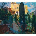 thumbnail image 2 of Joaquin Mir Trinxet 22x20 Gold Ornate Framed and Double Matted Museum Art Print Titled - The Artist's House, Vilanova I La Geltru, 2 of 4