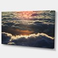 thumbnail image 2 of Heavy Dark Clouds At Sunset - Floral Canvas Art Print, 2 of 3
