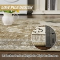 thumbnail image 4 of Washable Area Rugs for Living Room 6x9 Neutral Vintage Distressed Floral Boho Soft Floor Rug Indoor Non Slip Carpet for Bedroom Camel, 4 of 7