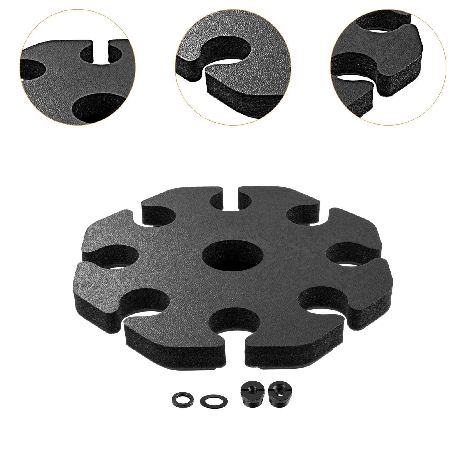 Microphone Stand Multi Mic Holder Sturdy Acrylic Design Holds 8 Mics for Performance Stage Studio