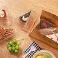 thumbnail image 5 of Cake, Hamburger and Sandwiches Containers Square Clamshell Food Boxes for Carry Cake, Dessert & Salad Clear Plastic Hinged Food Container with Lid, Individual Pie & Pastry Takeout Boxes, Home Baking, 5 of 6