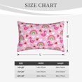 thumbnail image 3 of Plush Throw Pillow Covers, Cute pink flamingo Pillow Cases with Invisible Zipper, Breathable Microfiber Pillow Cases Standard Size for Sleeping Bedroom Sofa Living Room 16x24, 3 of 5