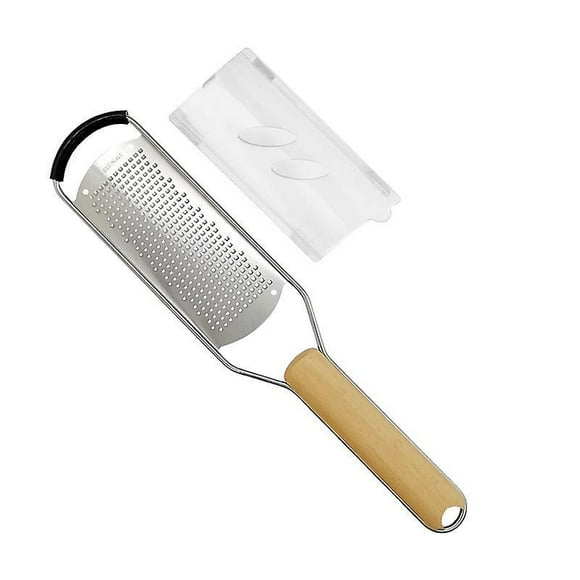 Dww-rpe En Silicone Avec Manche En Bois, Rpe De Cuisine Fine Microplane En Acier Inoxydable Pour Fromage, Carotte, Gingembre, Noix De Coco, Noix Et Ra