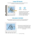 thumbnail image 3 of Yeacher WIFI Thermostat de Chaudière Intelligente avec Récepteur 3,2 Pouces LCD Thermostat Intelligent avec Application & Commande Vocale Thermostat Programmable Numérique, 3 of 8