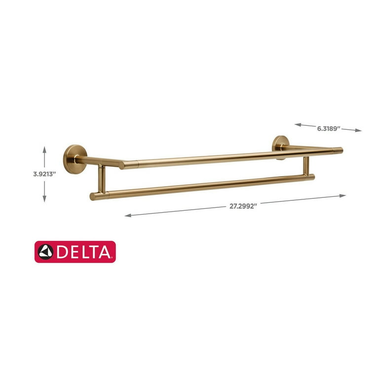 Delta everly double towel bar hotsell