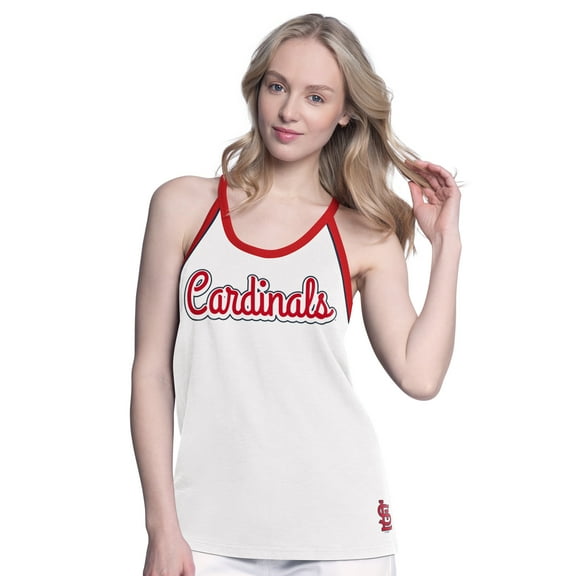Women's-G-III 4Her by Carl Banks  White St. Louis Cardinals Curveball Tank Top