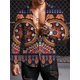 thumbnail image 1 of Camisa de manga larga de estilo étnico personalizada, tendencia de otoño, ropa para hombre, camisa de manga larga con solapa retro para hombre, camisa grande con botones, 1 of 6
