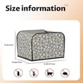 thumbnail image 5 of Picia White Popcorn Print 4 Slice Toaster Cover , Toaster Protector Dustproof Kitchen Appliance Cover, Kitchen Appliance Dustproof Protector, 5 of 7