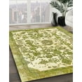 thumbnail image 3 of Ahgly Company Machine Washable Indoor Rectangle Abstract Dark Yellow Green Area Rugs, 3' x 5', 3 of 7