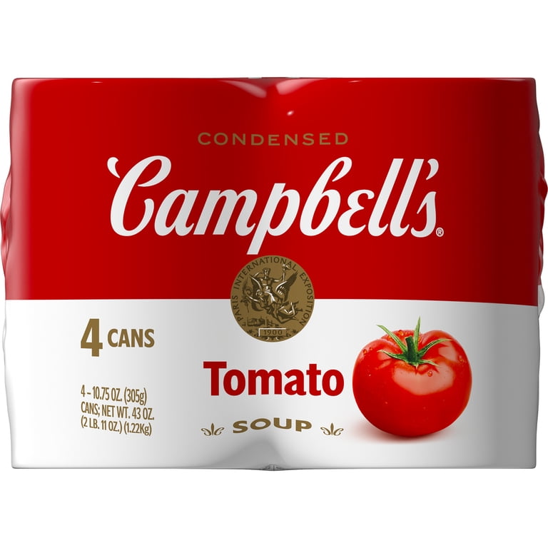 Campbell's, Condensed Tomato Soup, 10.75 oz Can, Pack of 4