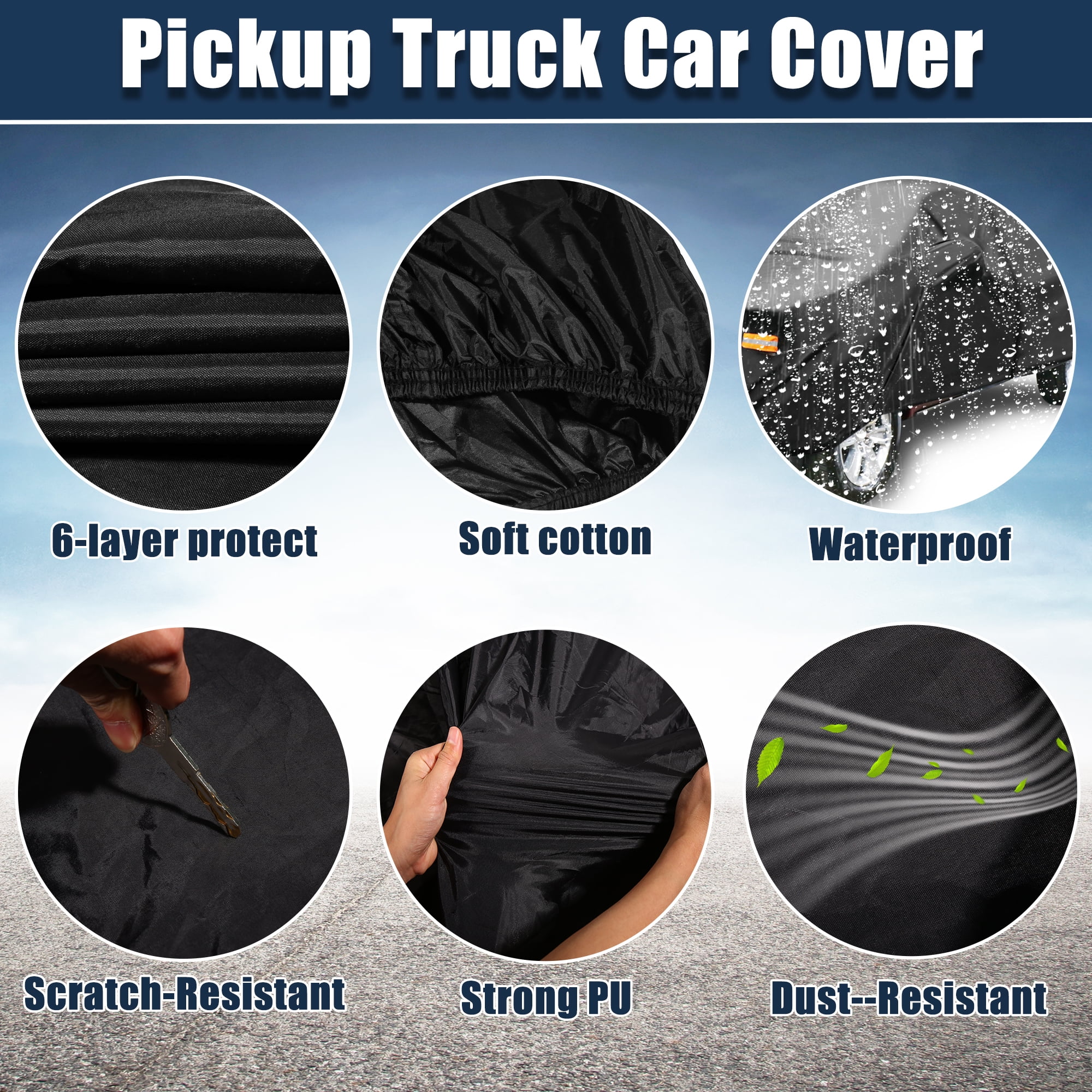 Unique Bargains Pickup Truck Cover for Ford F150 F350 Standard Cab 2 Door Waterproof