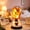A, variant on TOUMENY Glowing Artificial Flower Night Light, Graduation Season Exclusive Silk Flower Night Light with Soft LED, Dreamy Glass Lampshade Night Light Decor for Desk Bedroom, USB Rechargeable