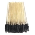 thumbnail image 1 of Juego de 50 varitas desechables para rímel de cristal, cepillos para pestañas Dorado + Negro, 1 of 9