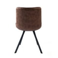 thumbnail image 6 of Porthos Home Vue Dining Chairs, Microfiber and Metal Legs (Set of 2), 6 of 7