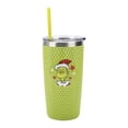thumbnail image 2 of The Grinch Character Wreath Green 20 Oz Stainless Steel Spiked Tumbler, 2 of 7
