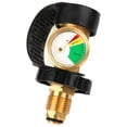 thumbnail image 3 of Solimeta Universal Fit POL Propane Tank Adapter with Gauge Converts POL to QCC1, Propane Tank Gauge, Level Indicator, Gas Pressure Meter for RV Camper, Cylinder, BBQ Gas Grill, Heater, 3 of 6