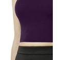 thumbnail image 6 of J. METHOD Women's Short Sleeve Scoop Neck Crop Top Solid Basic Casual Cropped T Shirts NEWT18 Dark Purple L, 6 of 6
