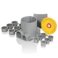thumbnail image 1 of Leviton 2-Gang Concrete Floor Box System, Gray, FBBOX-GY, 1 of 5