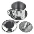 thumbnail image 2 of Vietnamese Coffee Maker, 50/100ml Stainless Steel Drip Filter Pot, Traditional Phin Style Brewer, Easy to Clean and Store, 2 of 8
